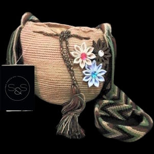 Small Wayuu Beige Bag (Authentic Woven)