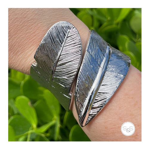 Silver Leaf Bracelet