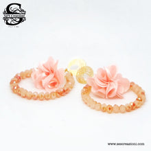 Flower Earrings Peach