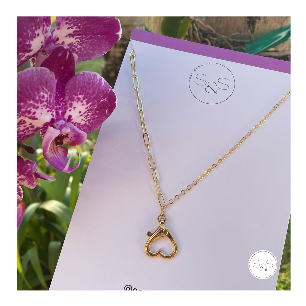 14k Gold Plated Heart Chain