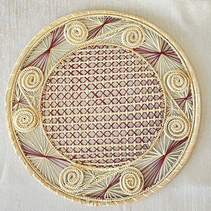 Placemats Nude & Brown Iraca Set of 6 - Home