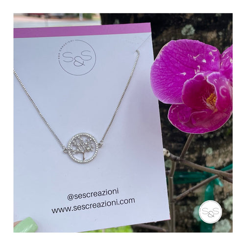 Tree life Silver Plated Chain