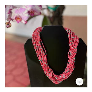 Coral Embera Inspiration Necklace