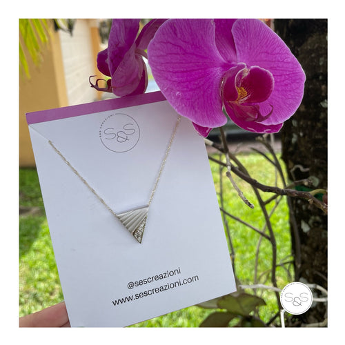 Prada Inspired Silver Plated Chain